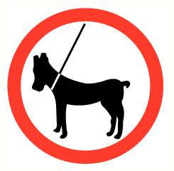 Verboden toegang voor honden